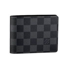 louis vuitton black checkered wallet